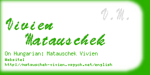 vivien matauschek business card